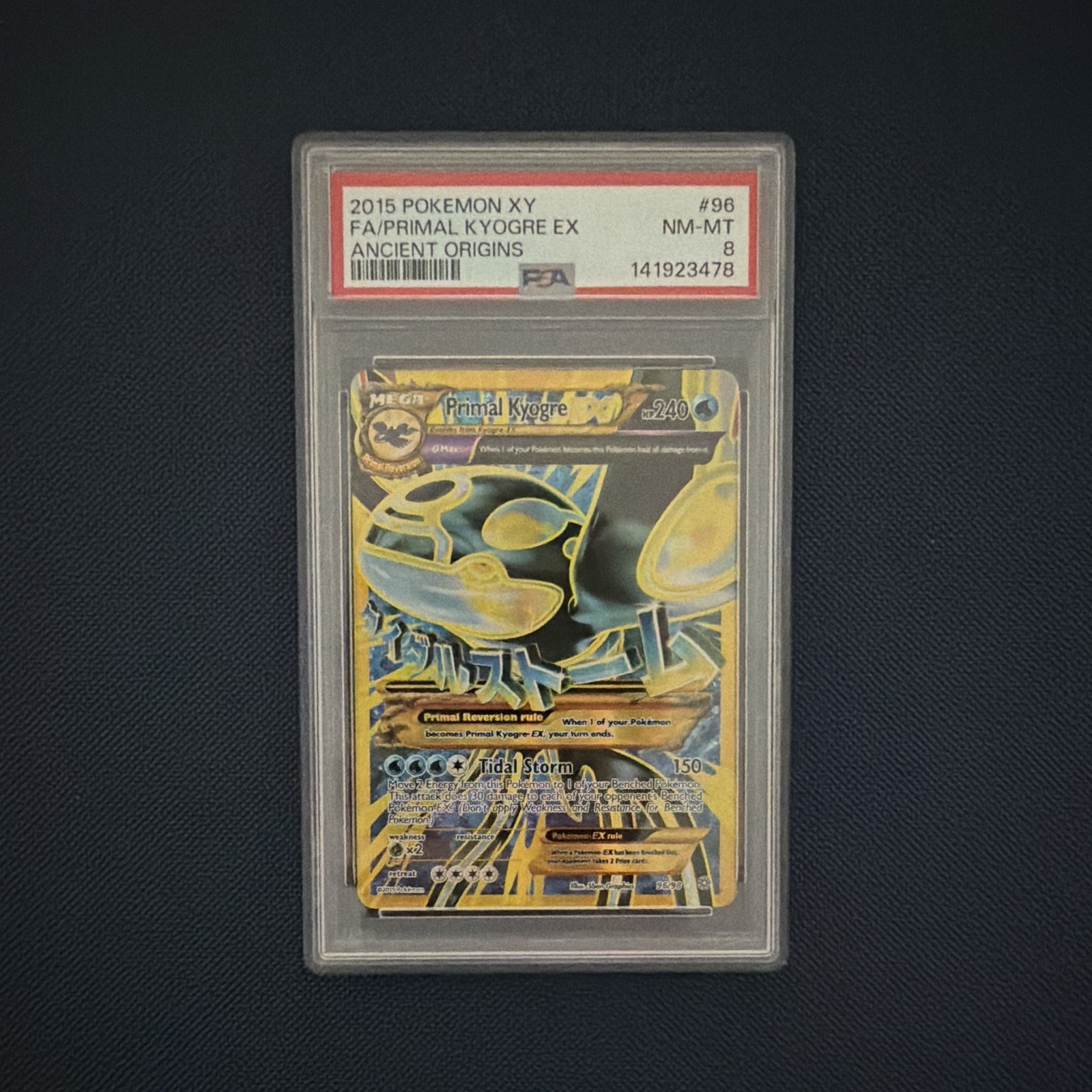 2015 Pokemon XY Ancient Origins Full Art/Primal Kyogre EX 96