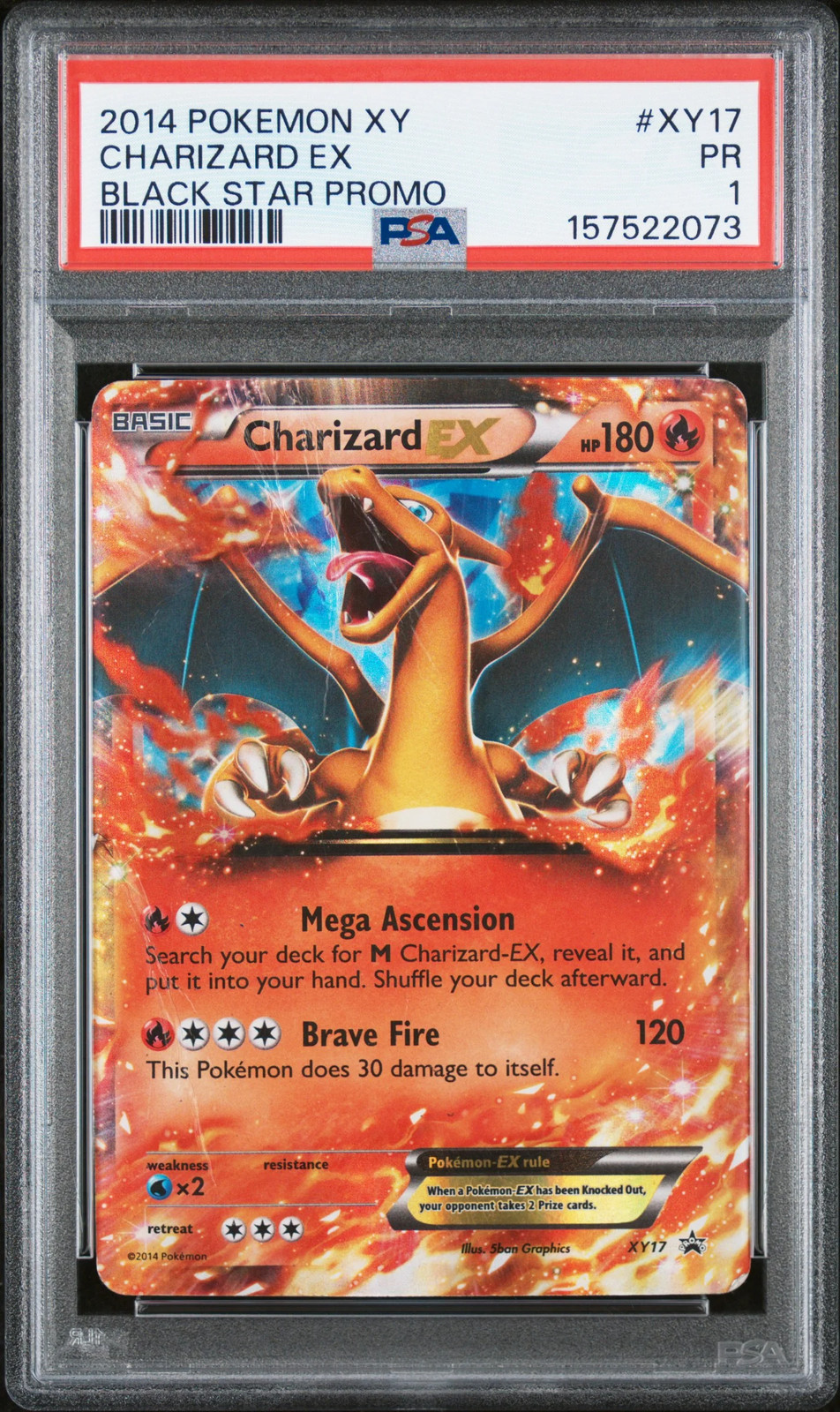 2014 Pokemon XY Black Star Promo Charizard EX XY17