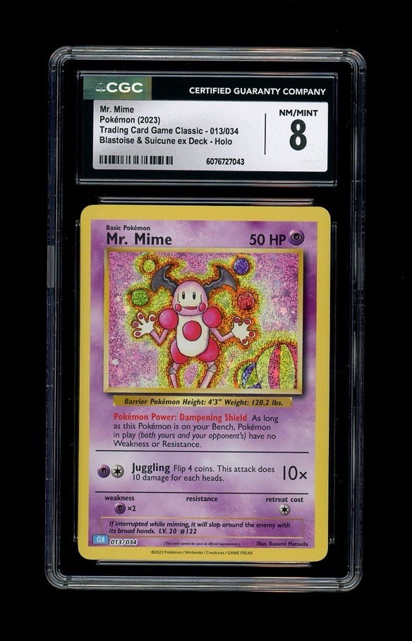 2023 Trading Card Game Classic - CLV, CLC, CLB - English Mr. Mime Blastoise & Suicune ex Deck - CLB Holo 013/034