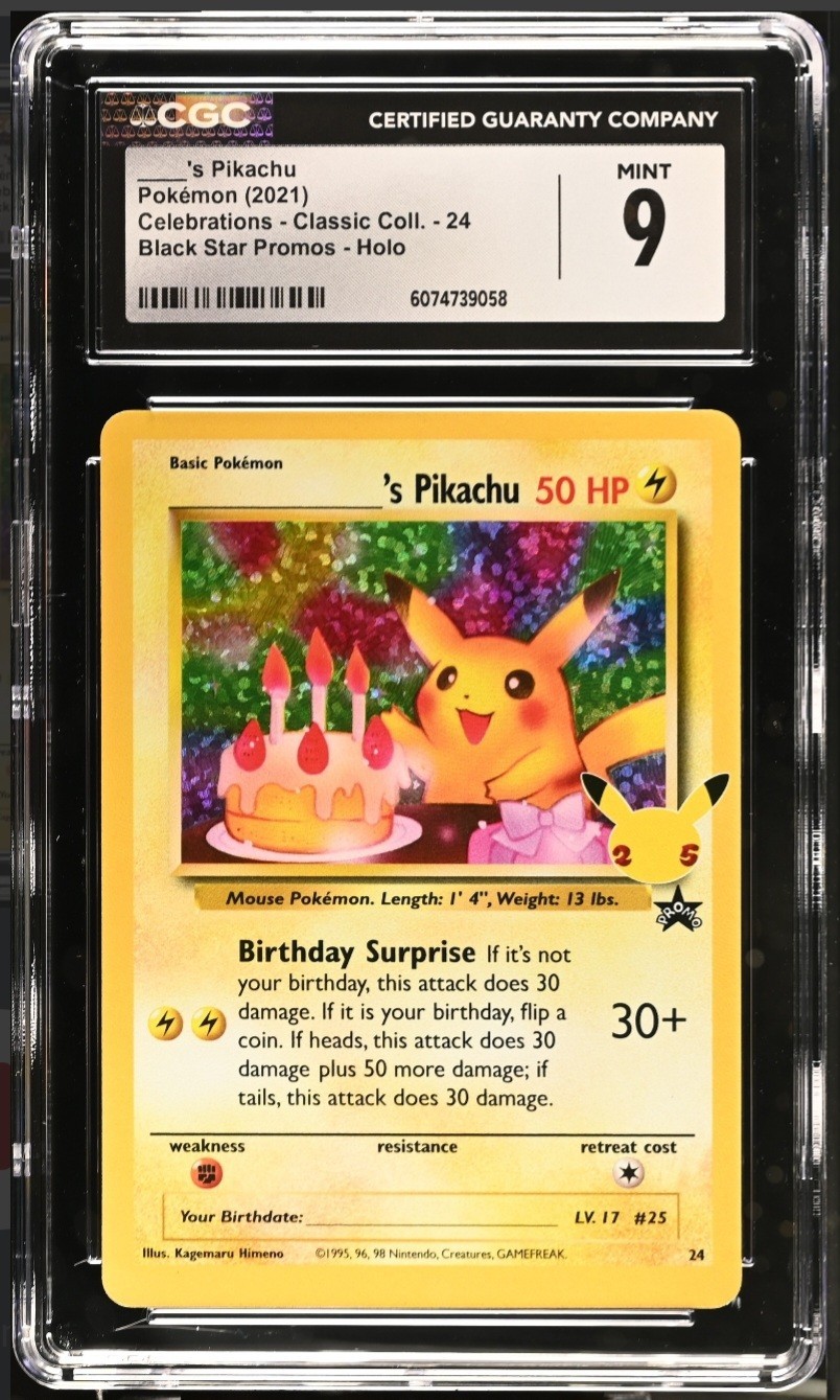 2021 Celebrations - Classic Collection - English ____'s Pikachu Promo Black Star Promos Holo 24