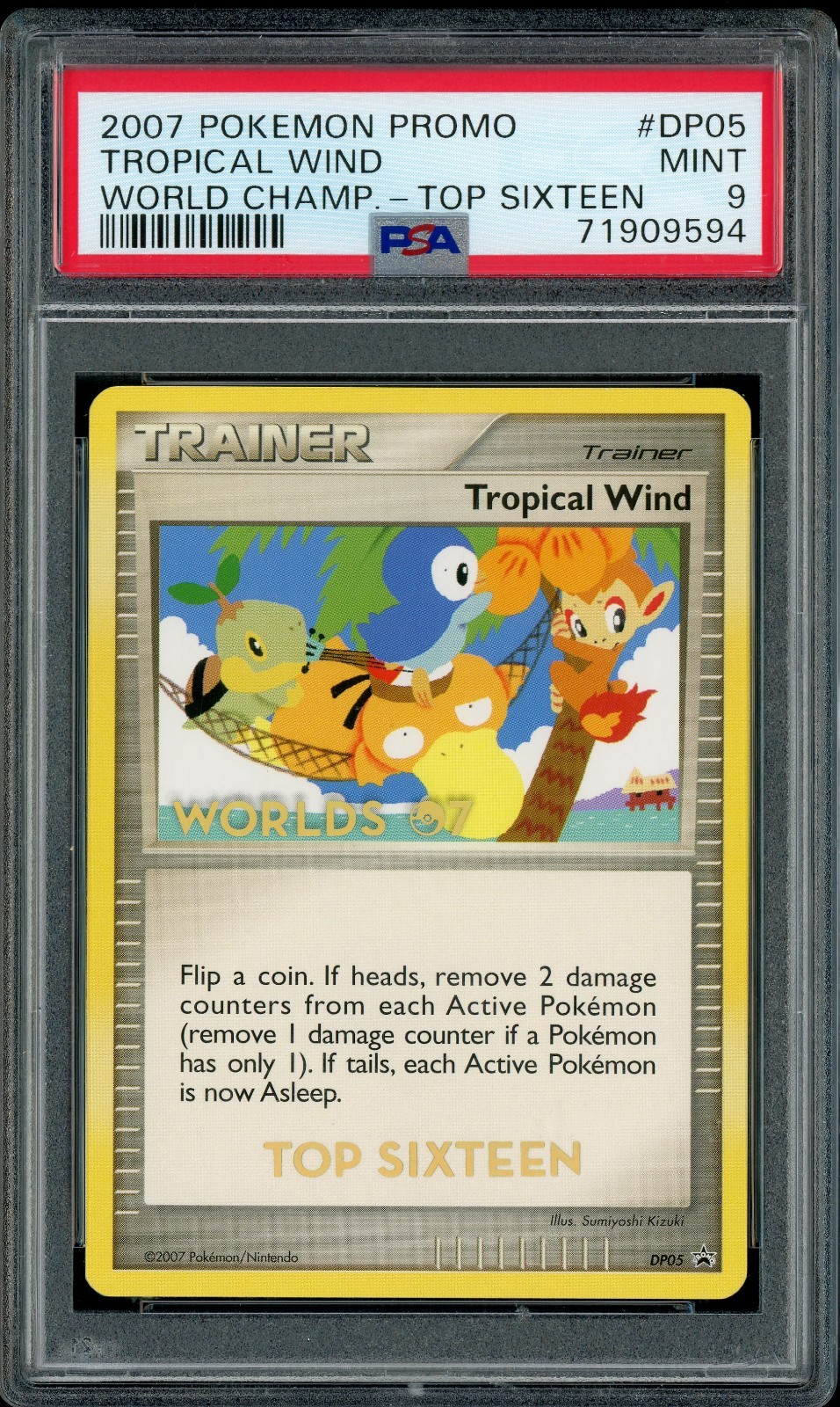 2007 Pokemon World Championships Promo Tropical Wind Top Sixteen DP05