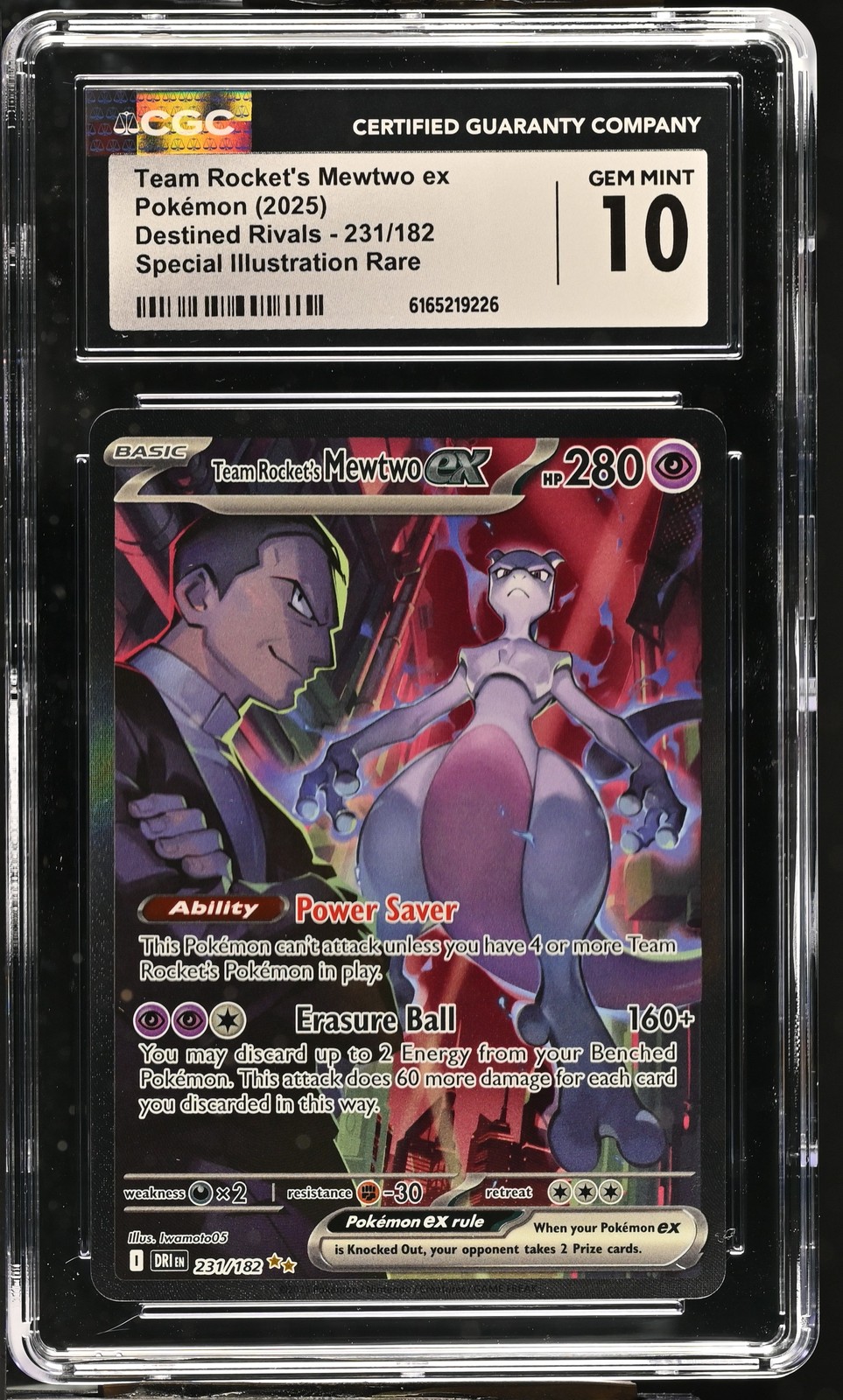 2025 Destined Rivals - DRI EN - English Team Rocket's Mewtwo ex Special Illustration Rare (Holo) 231/182
