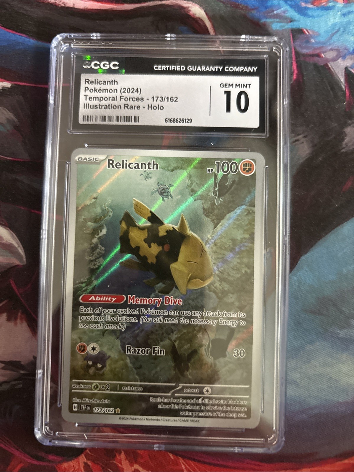 2024 Temporal Forces - TEF EN - English Relicanth Illustration Rare Holo 173/162