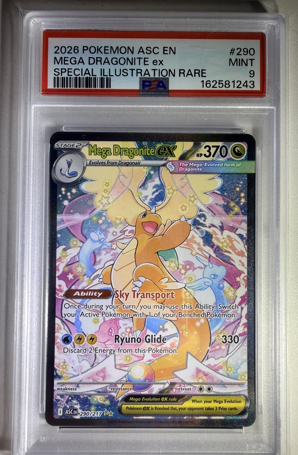 2026 Pokemon Asc EN-Ascended Heroes Mega Dragonite EX Special Illustration Rare 290