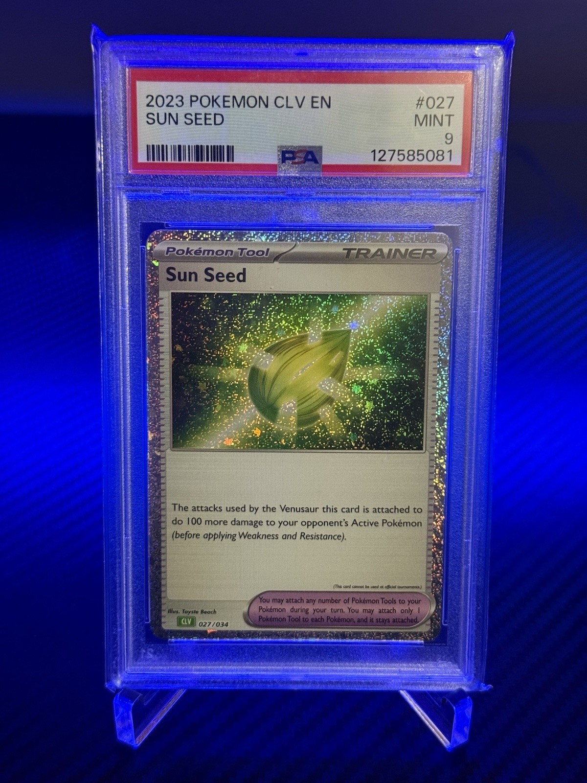 2023 Pokemon CLV-Trading Card Game Classic Venusaur & Lugia EX Deck Sun Seed 027