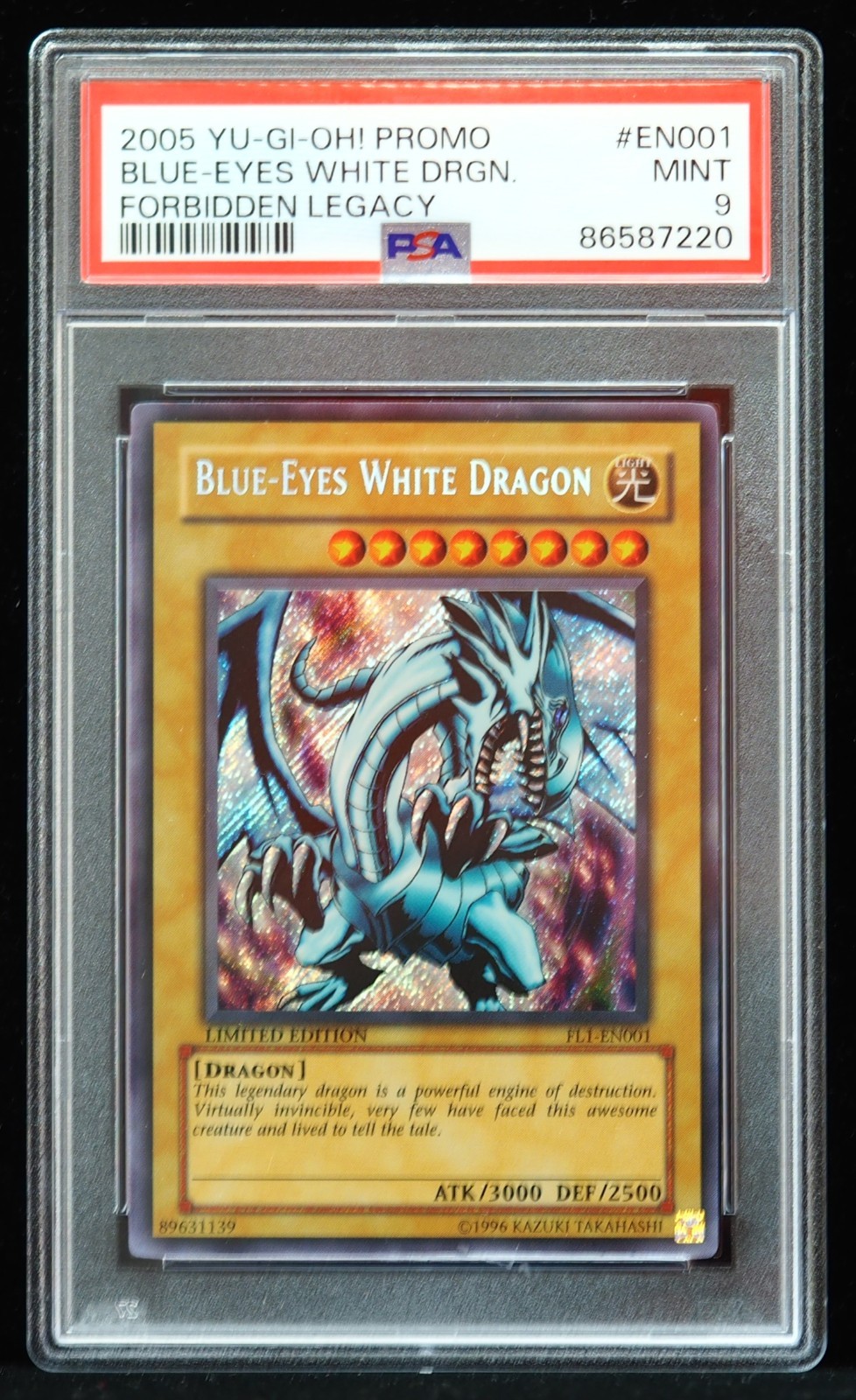 2005 YU-GI-Oh! Promo Blue-Eyes White Dragon Forbidden Legacy EN001