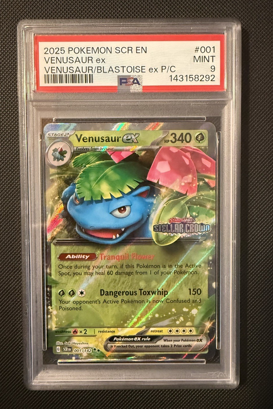 2025 Pokemon Scr EN-Stellar Crown Venusaur EX Venusaur EX & Blastoise EX Premium Collection 001