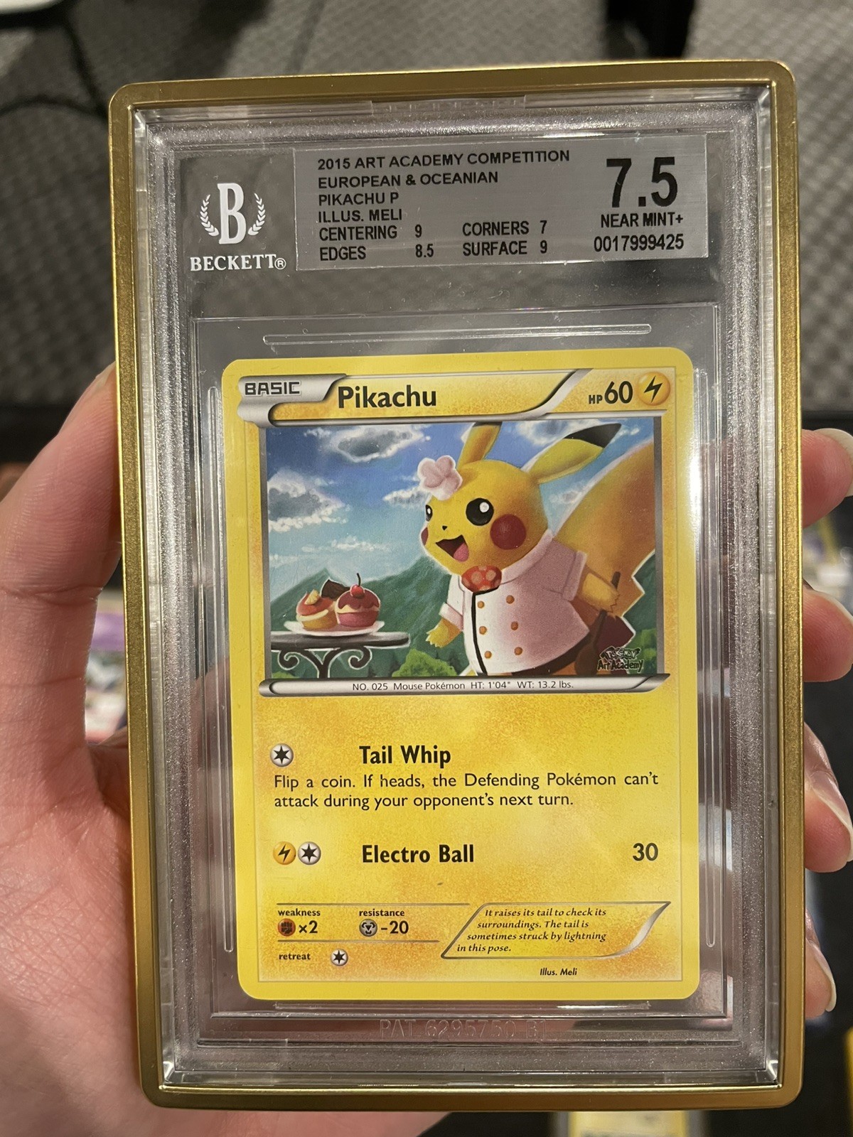 2015 Pokemon Art Academy Competition European and Oceanian Pikachu P/(Illus. Meli) NNO