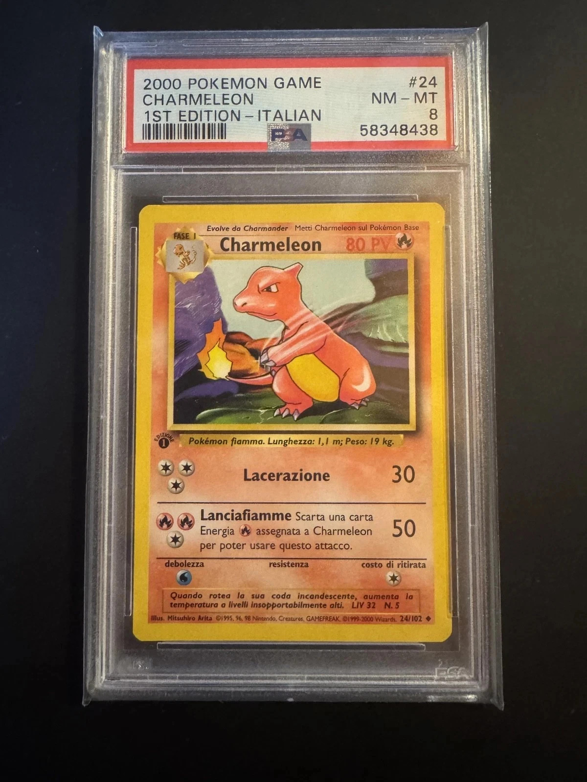 2000 Pokemon Game Charmeleon 1st Edition-Italian 24