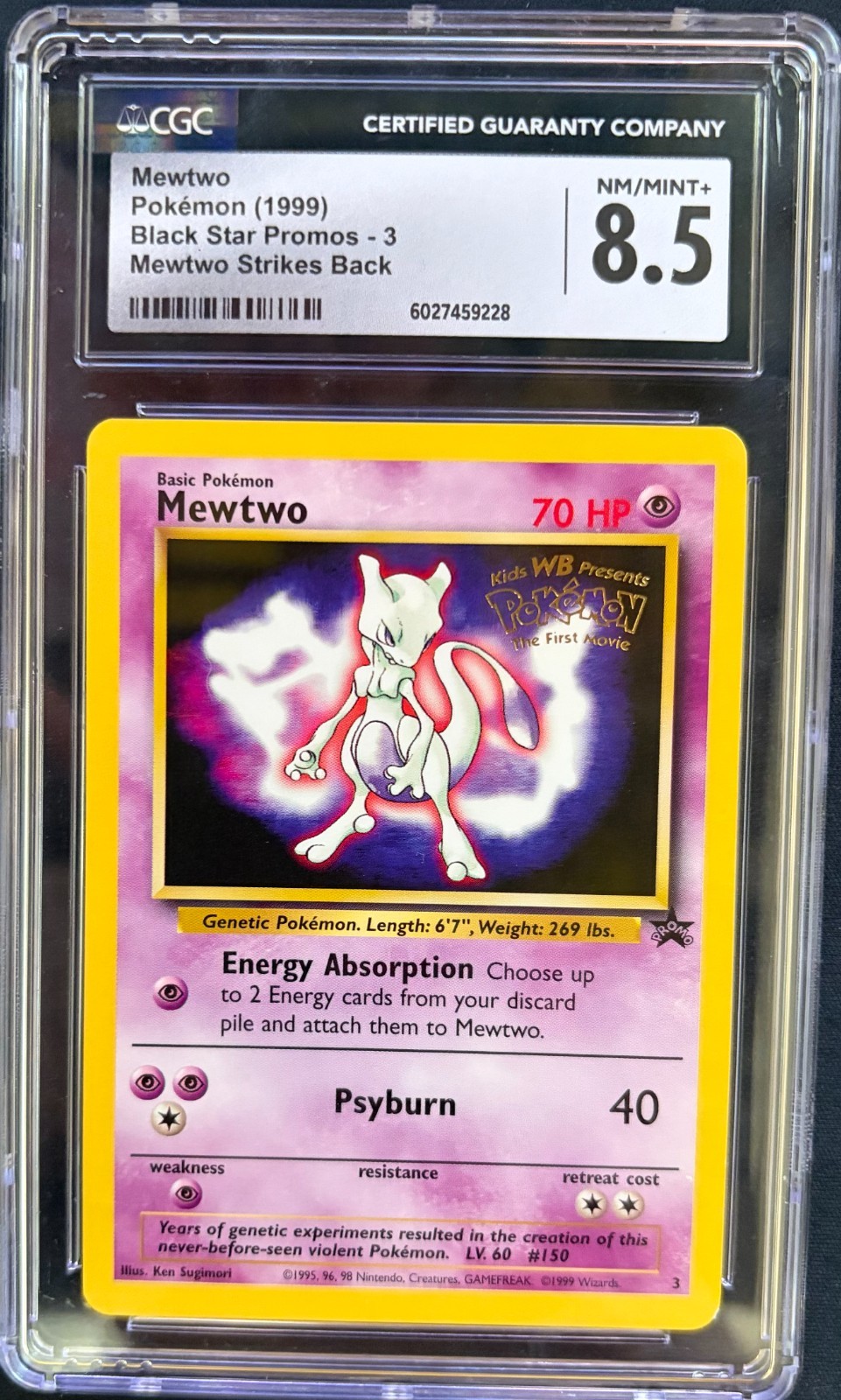 1999 Black Star Promos - WotC - English Mewtwo Mewtwo Strikes Back 3
