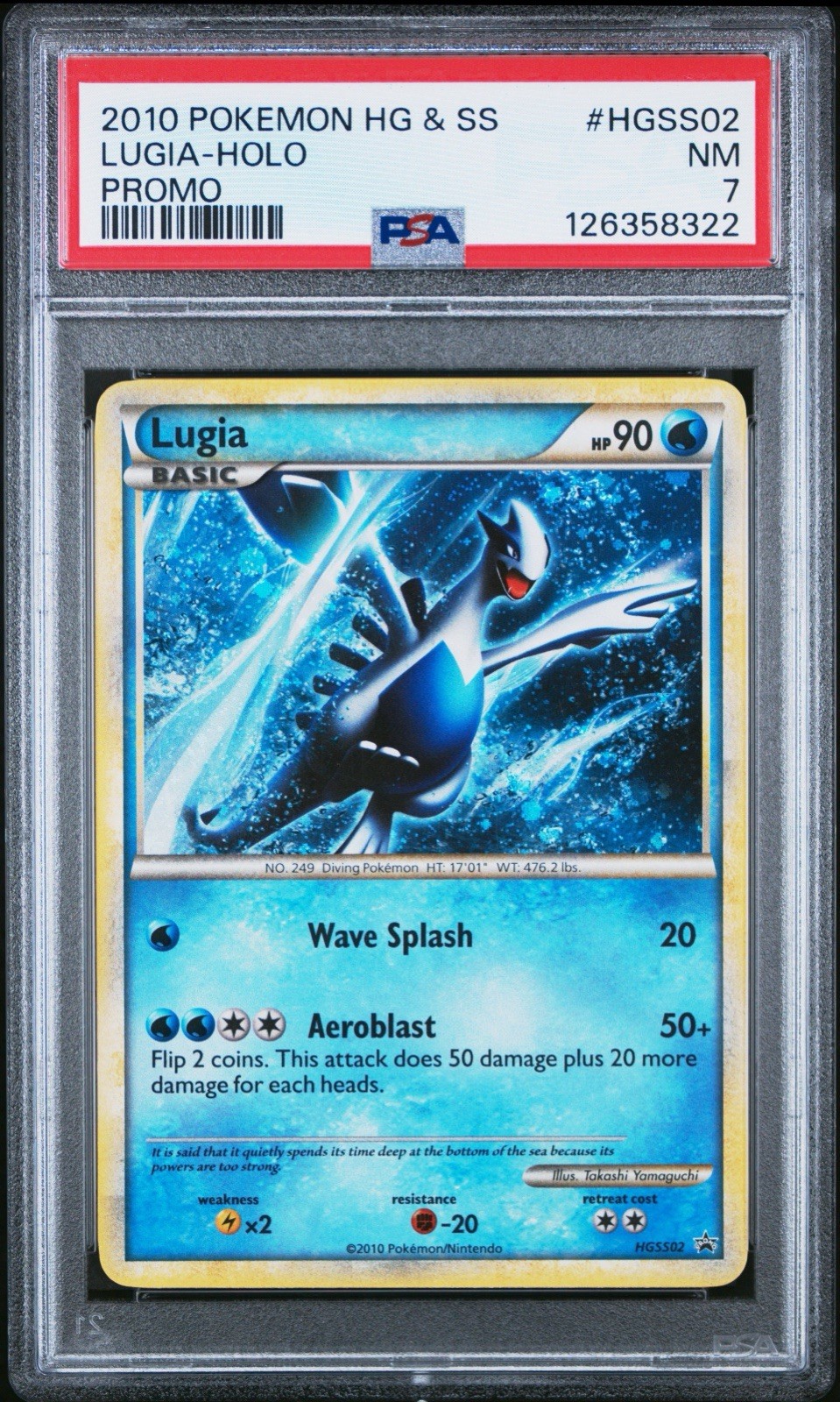 2010 Pokemon Heartgold & Soulsilver Promo Lugia-Holo HGSS02