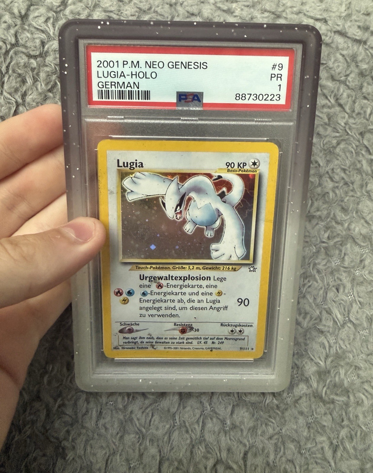 2001 Pokemon German Neo Genesis Lugia-Holo 9
