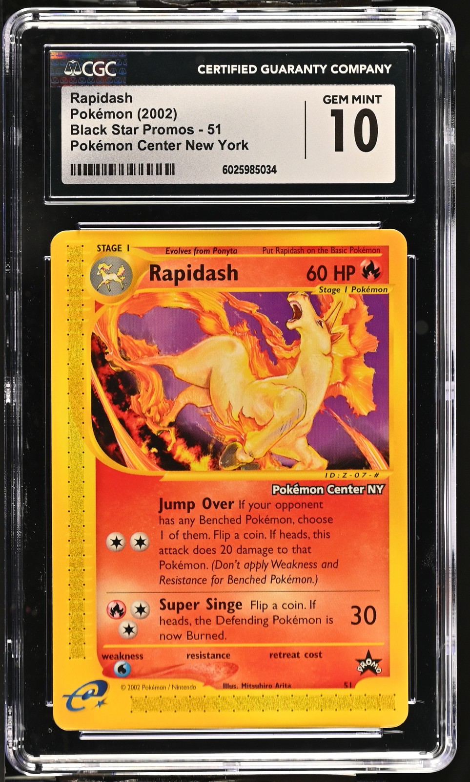 2002 Black Star Promos - WotC - English Rapidash Pokémon Center New York 51