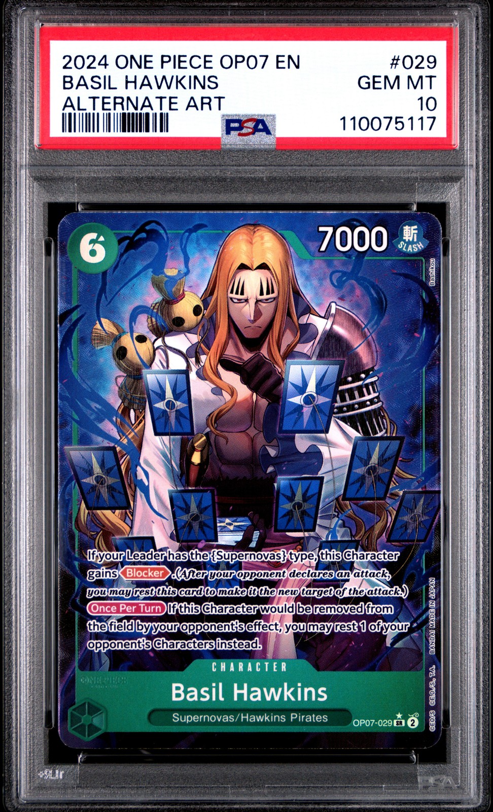2024 One Piece OP07-500 Years in the Future Basil Hawkins Alternate Art 029
