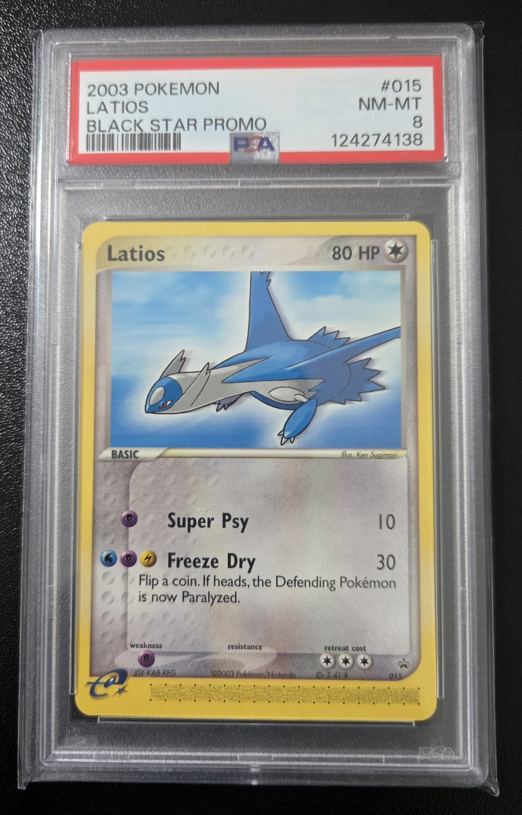 2003 Pokemon Black Star Promo Latios 015