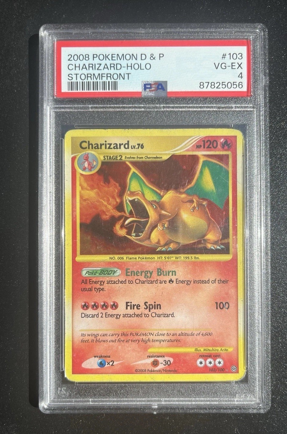 2008 Pokemon Diamond & Pearl Stormfront Charizard-Holo 103