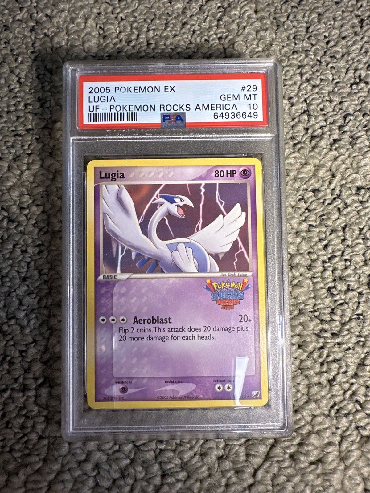 2005 Pokemon EX Unseen Forces Lugia Pokemon Rocks America 29