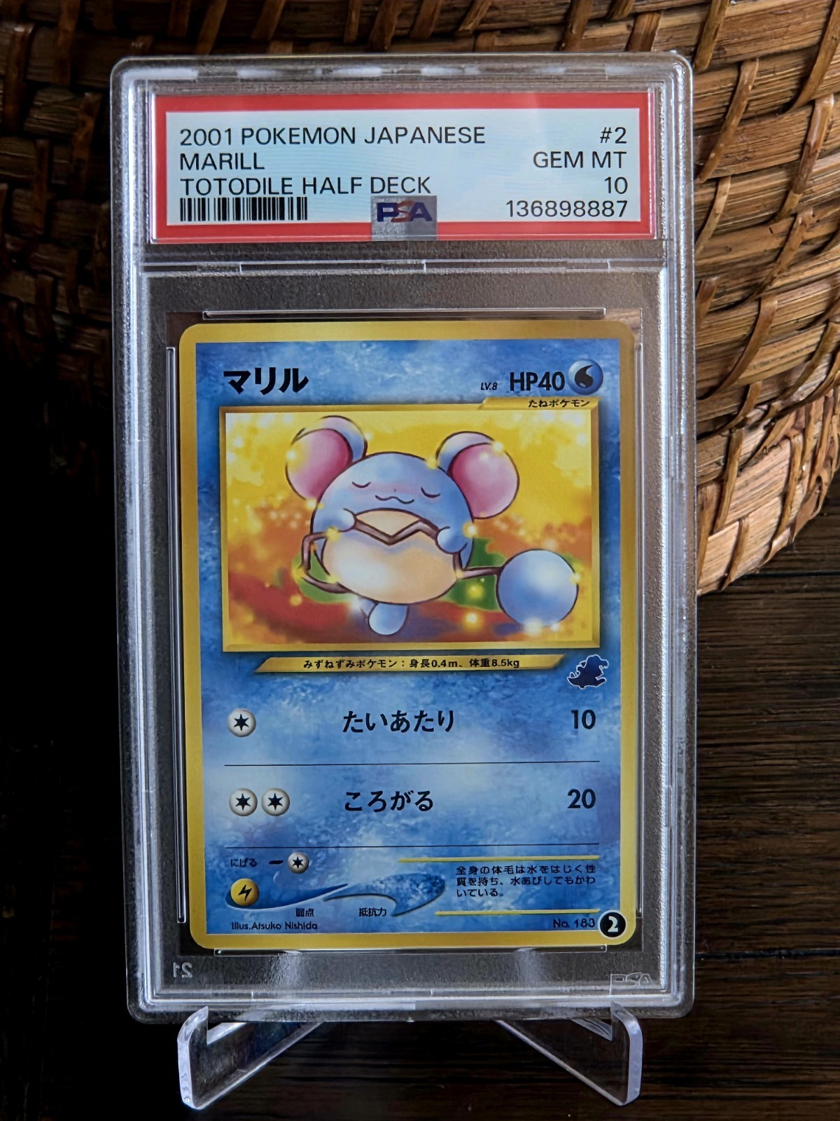 2001 Pokemon Japanese Totodile Half Deck Marill 2