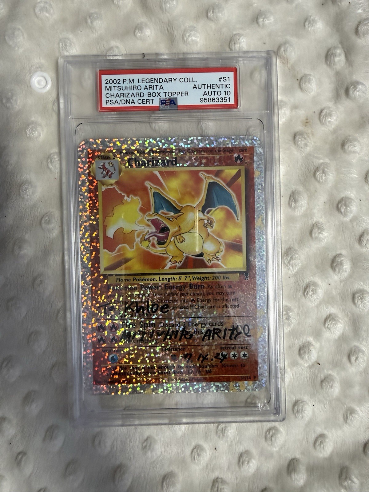 2002 Pokemon Legendary Collection Box Topper Charizard S1