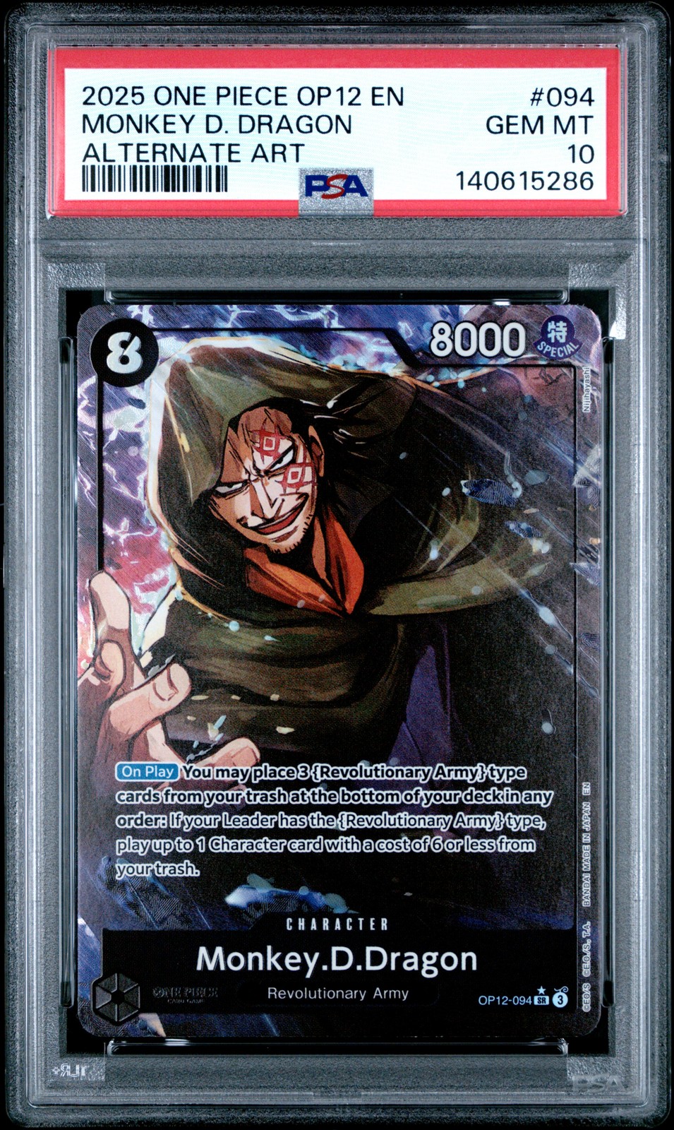 2025 One Piece OP12-Legacy of the Master Monkey D. Dragon Alternate Art 094