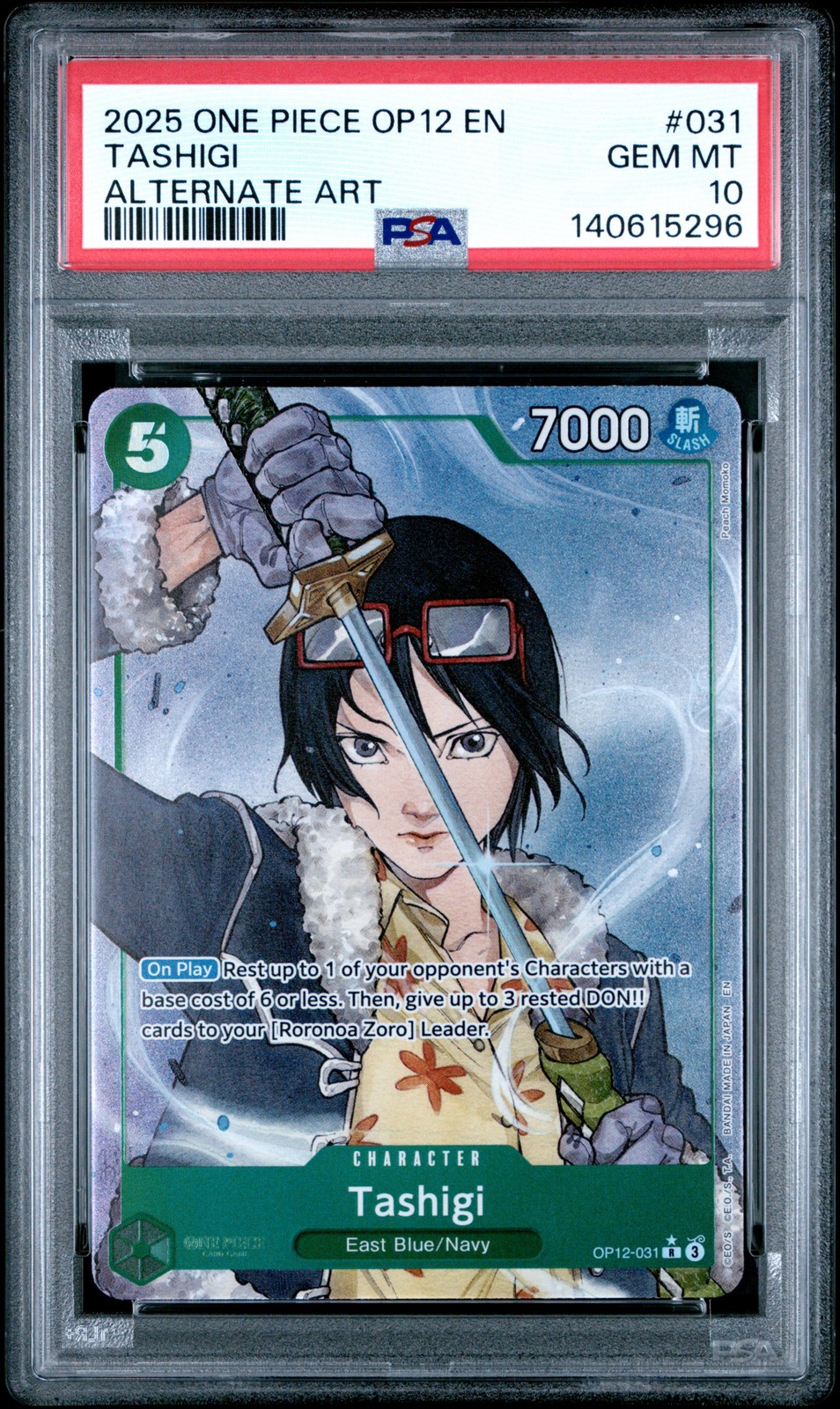 2025 One Piece OP12-Legacy of the Master Tashigi Alternate Art 031