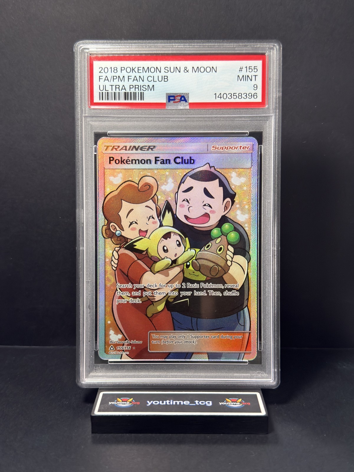 2018 Pokemon Sun & Moon Ultra Prism Full Art/Pokemon Fan Club 155