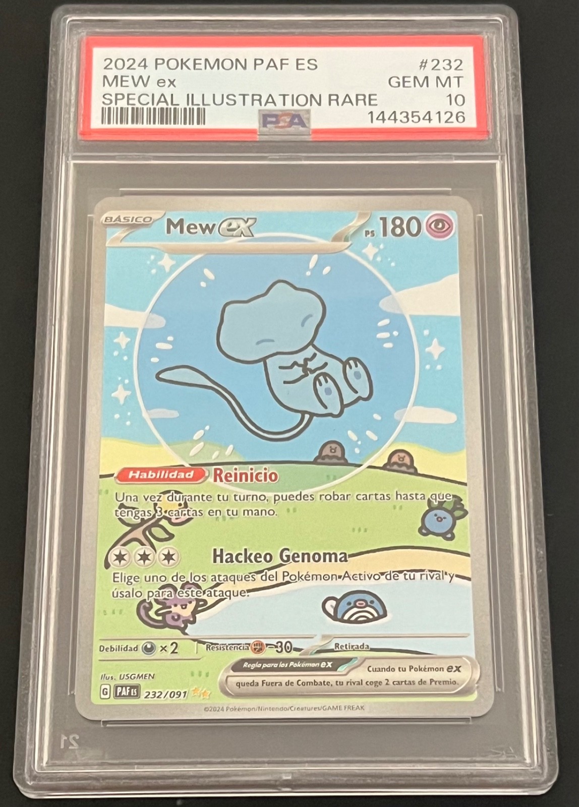 2024 Pokemon Spanish Paf ES-Paldean Fates Mew EX Special Illustration Rare 232