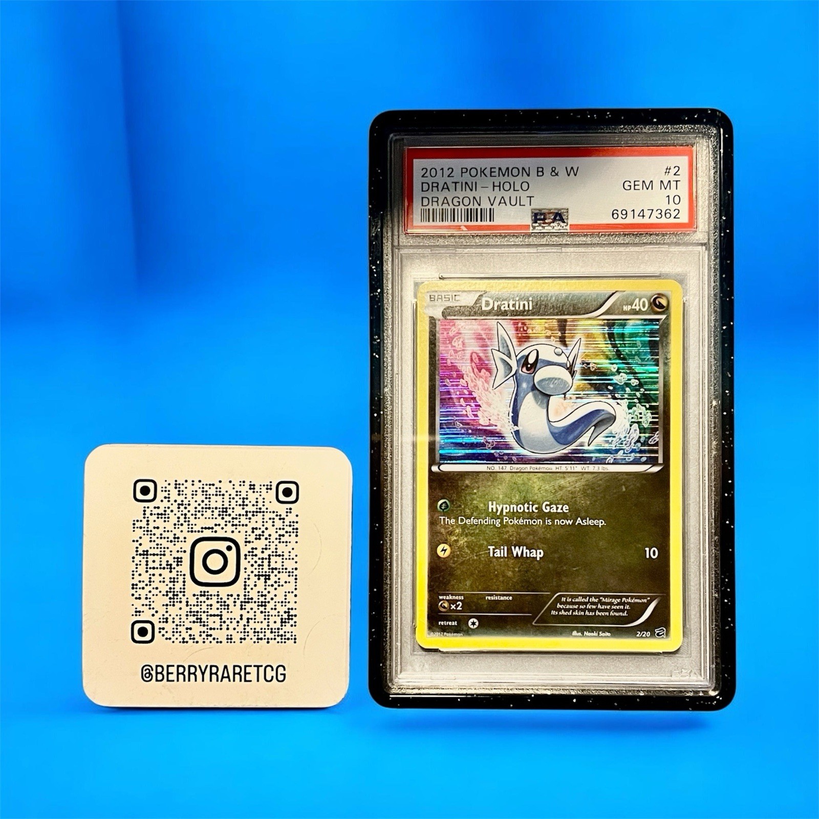 2012 Pokemon Black & White Dragon Vault Dratini-Holo 2