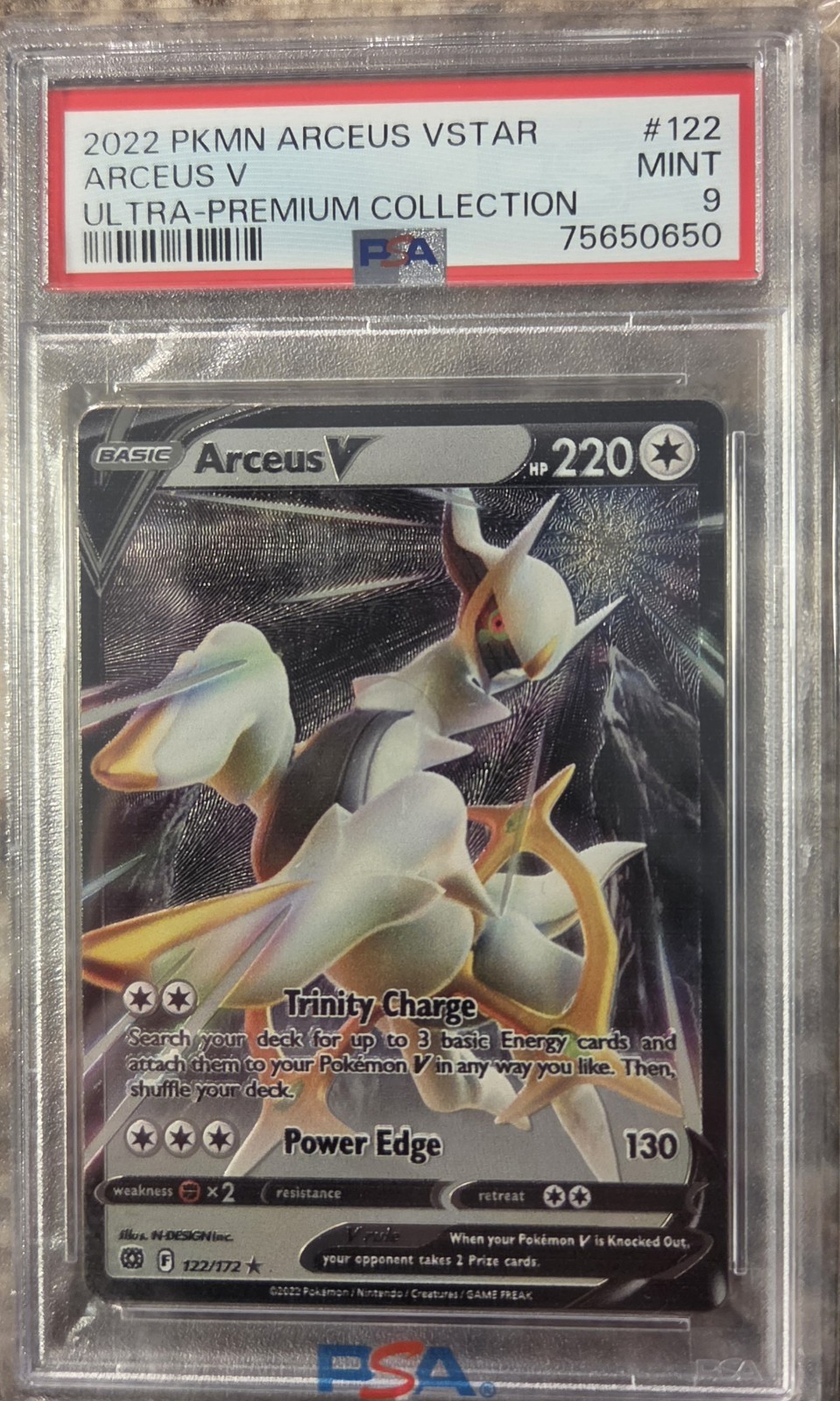 2022 Pokemon Arceus Vstar Ultra-Premium Collection Arceus V 122