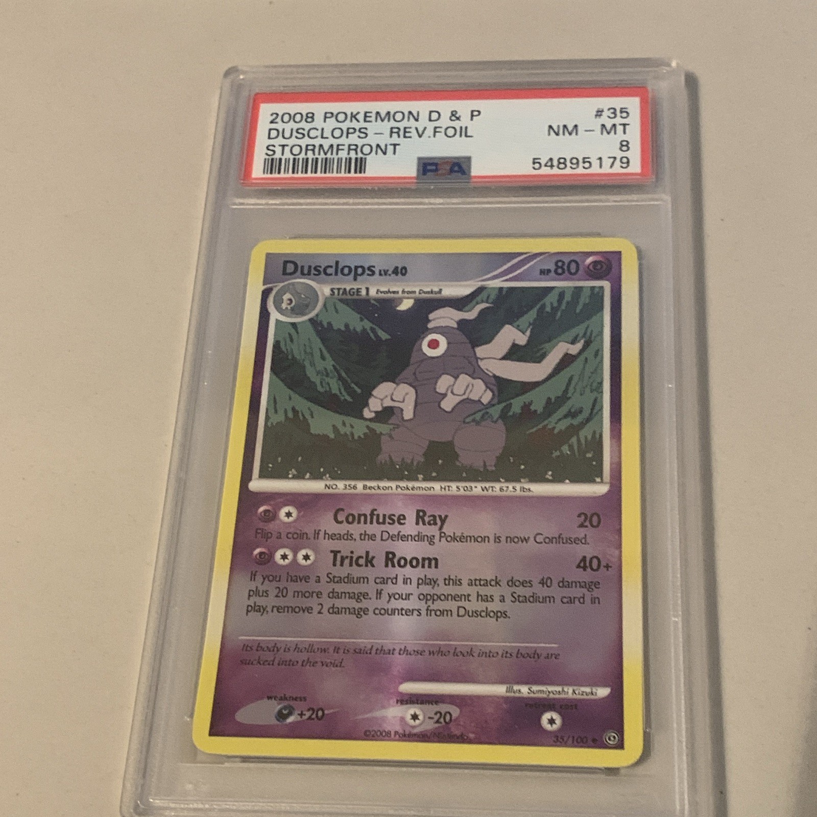 2008 Pokemon Diamond & Pearl Stormfront Dusclops-Reverse Foil 35