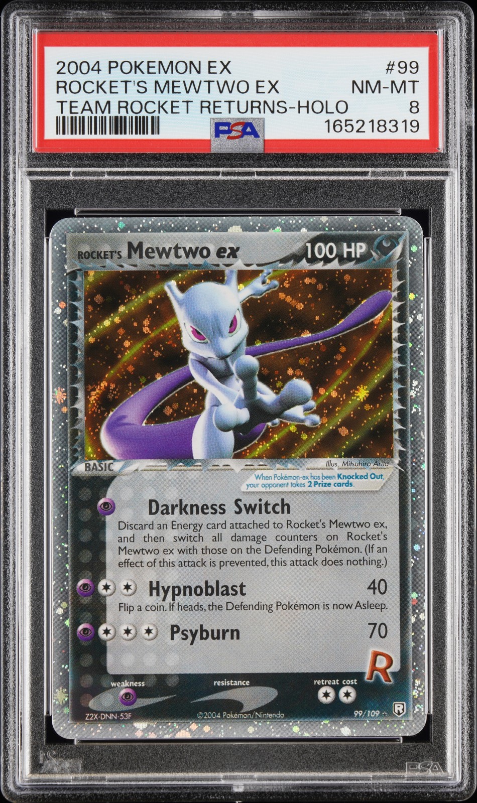 2004 Pokemon EX Team Rocket Returns Rocket's Mewtwo EX-Holo 99