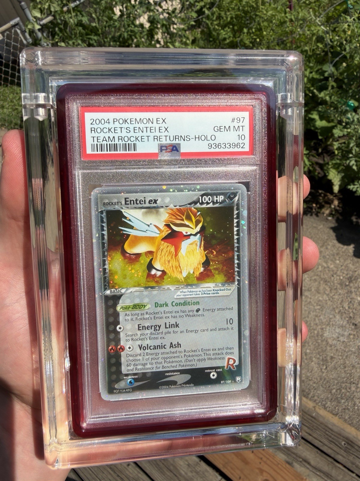 2004 Pokemon EX Team Rocket Returns Rocket's Entei EX-Holo 97