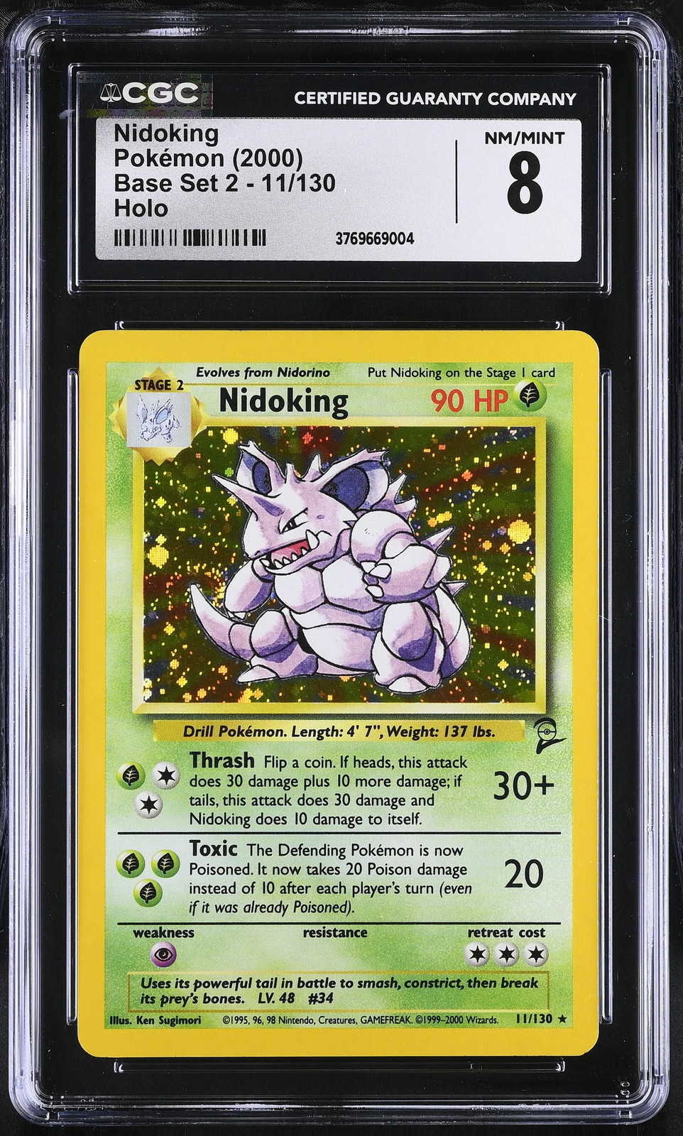 2000 Base Set 2 - English Nidoking Rare Holo 11/130