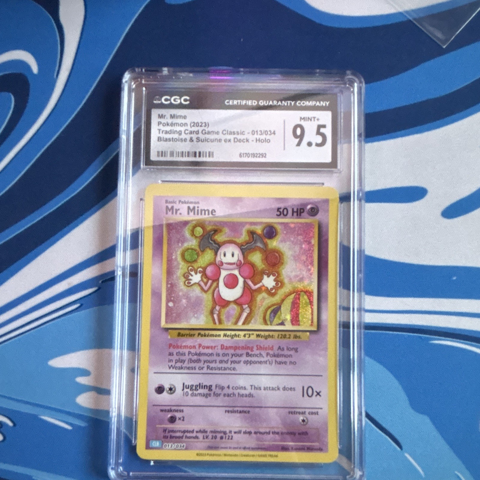 2023 Trading Card Game Classic - CLV, CLC, CLB - English Mr. Mime Blastoise &amp; Suicune ex Deck - CLB Holo 013/034