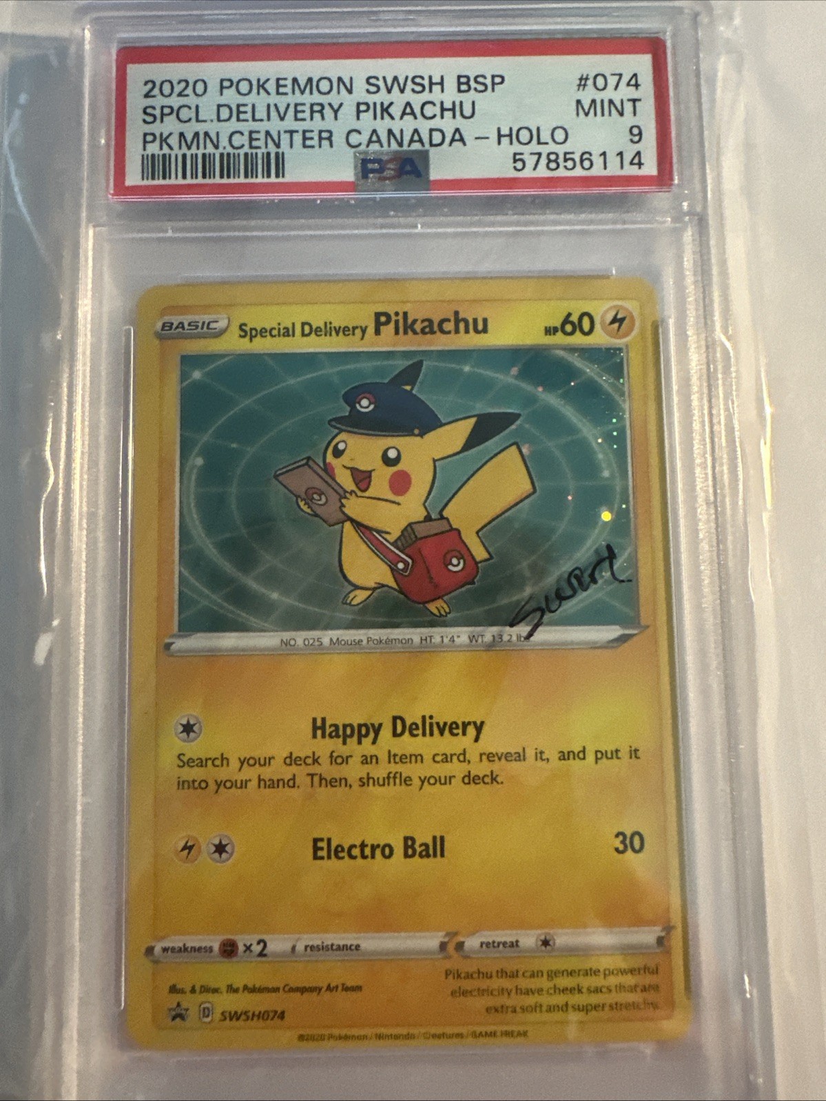 2020 Pokemon Swsh Black Star Promo Special Delivery Pikachu-Holo Pokemon Center Canada 074