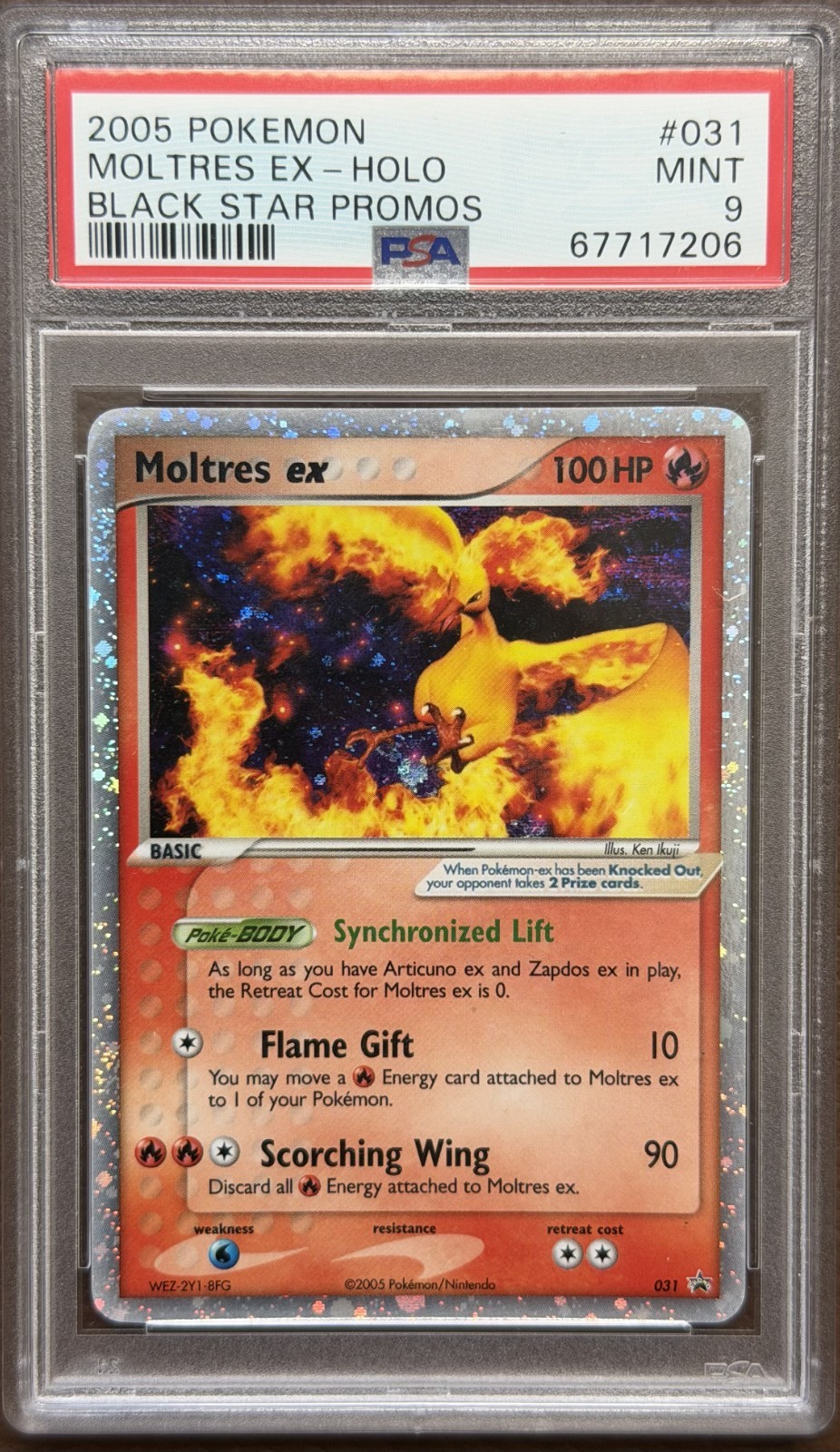 2005 Pokemon Black Star Promos Moltres EX-Holo 031