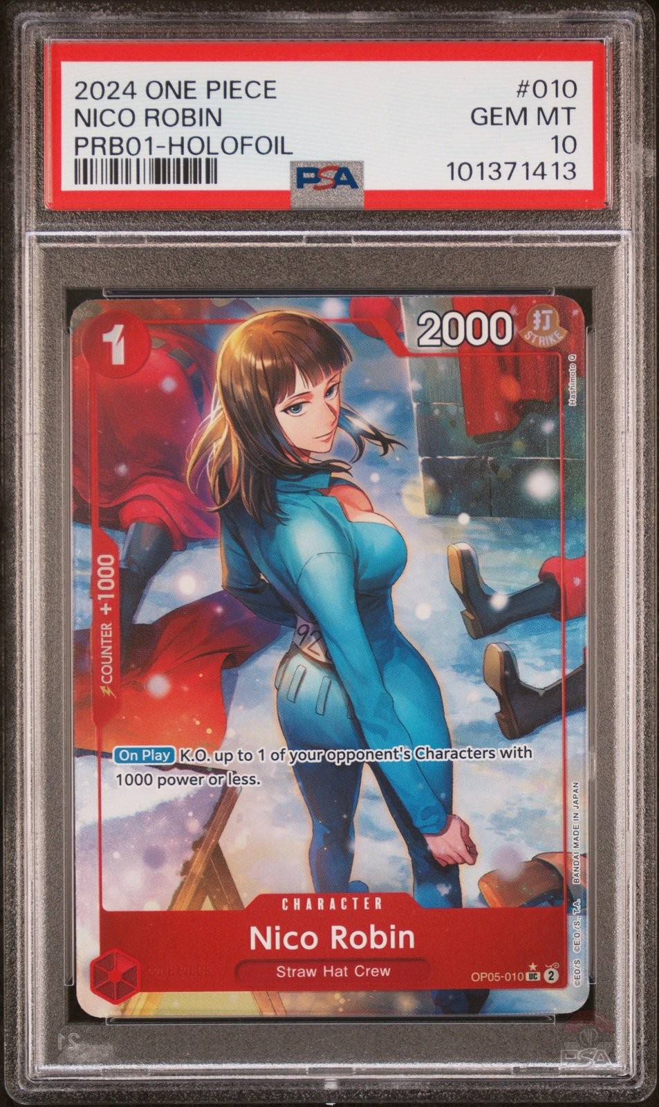 2024 One Piece PRB01-Premium Booster -One Piece Card the Best- Nico Robin Holofoil 010