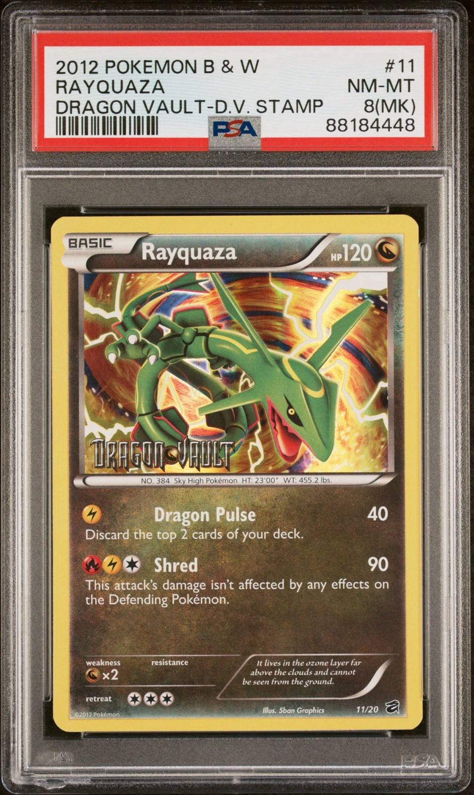 2012 Pokemon Black & White Dragon Vault Rayquaza Dragon Vault Stamp 11
