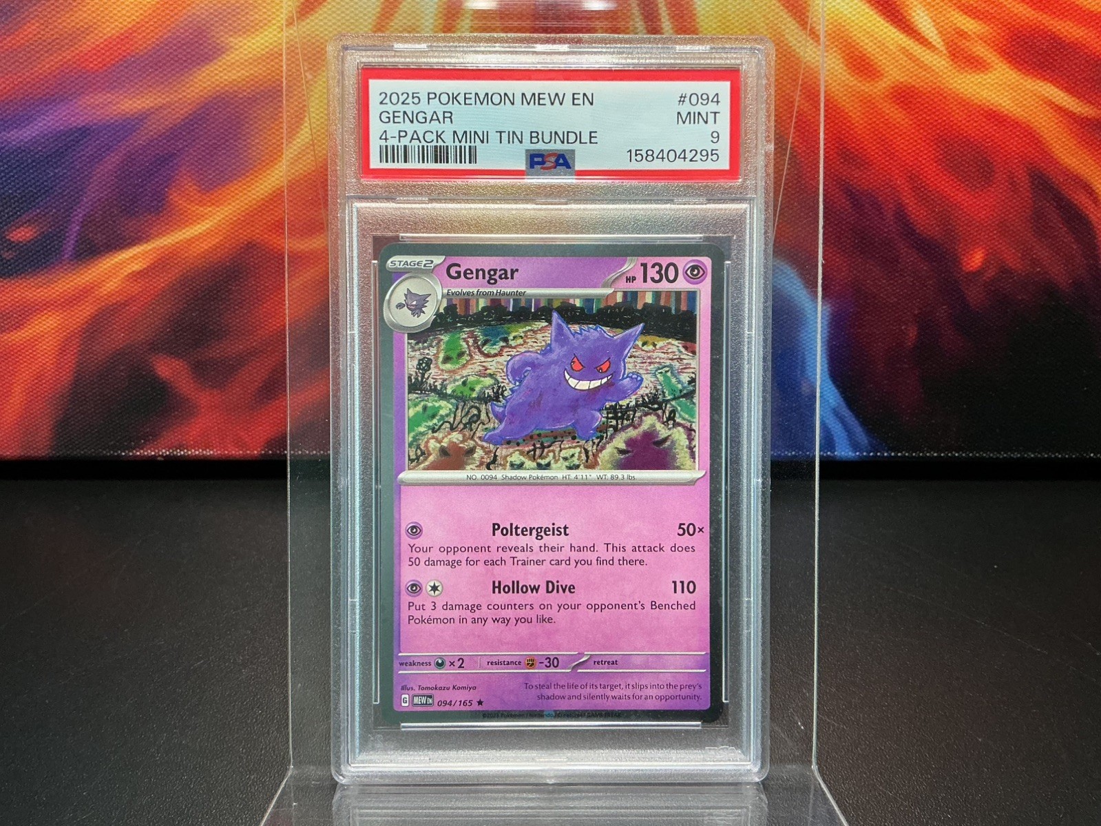2025 Pokemon Mew EN-151 Gengar 4-Pack Mini Tin Bundle 094