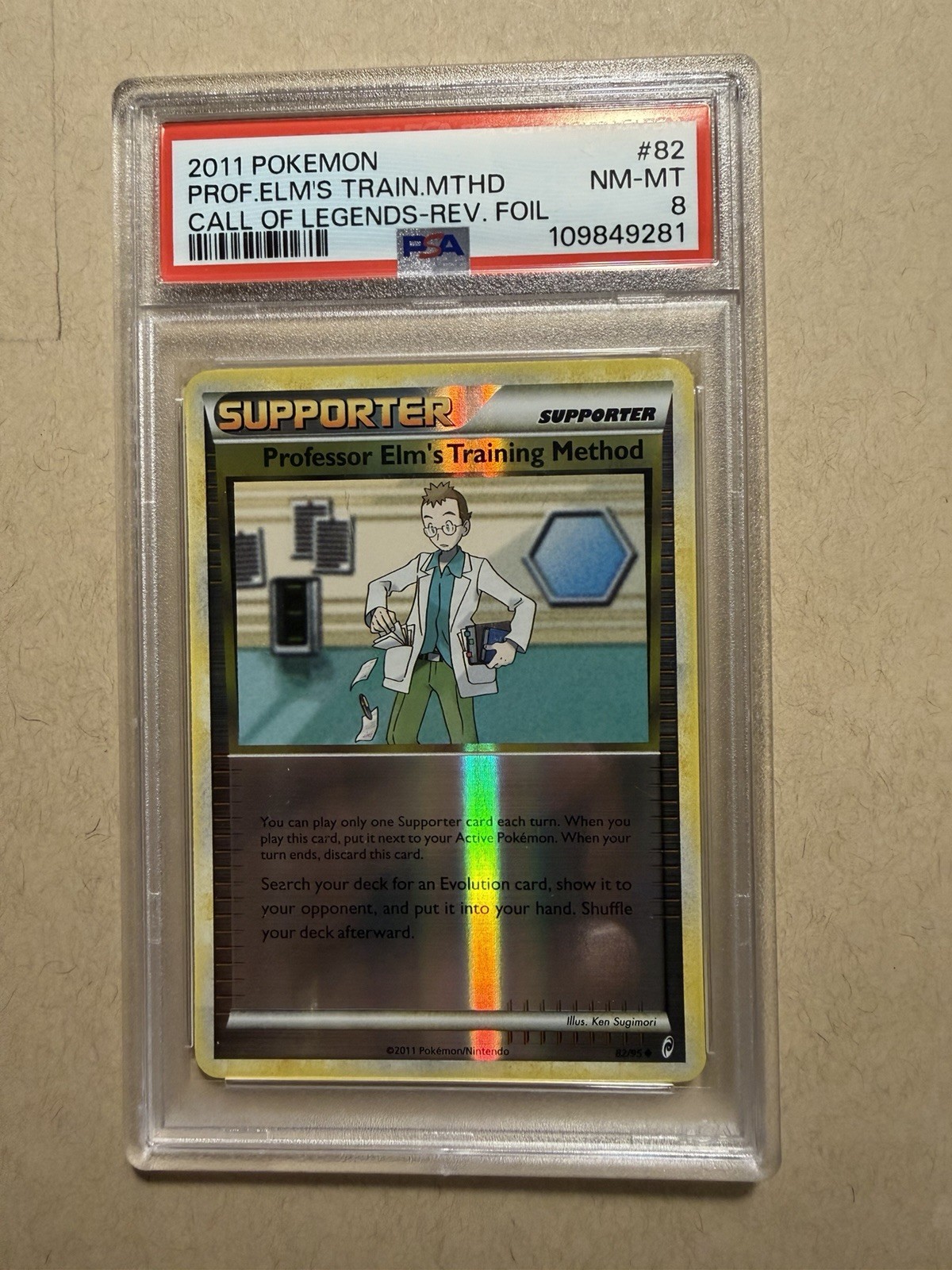 2011 Pokemon Call of Legends Professor Elm's Training Method-Reverse Foil 82