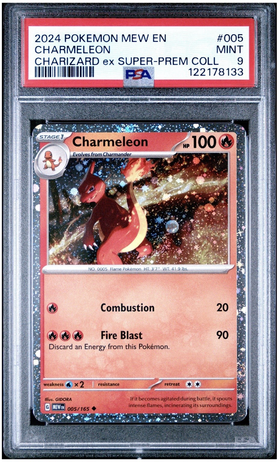 2024 Pokemon Mew EN-151 Charmeleon Charizard EX Super-Premium Collection 005