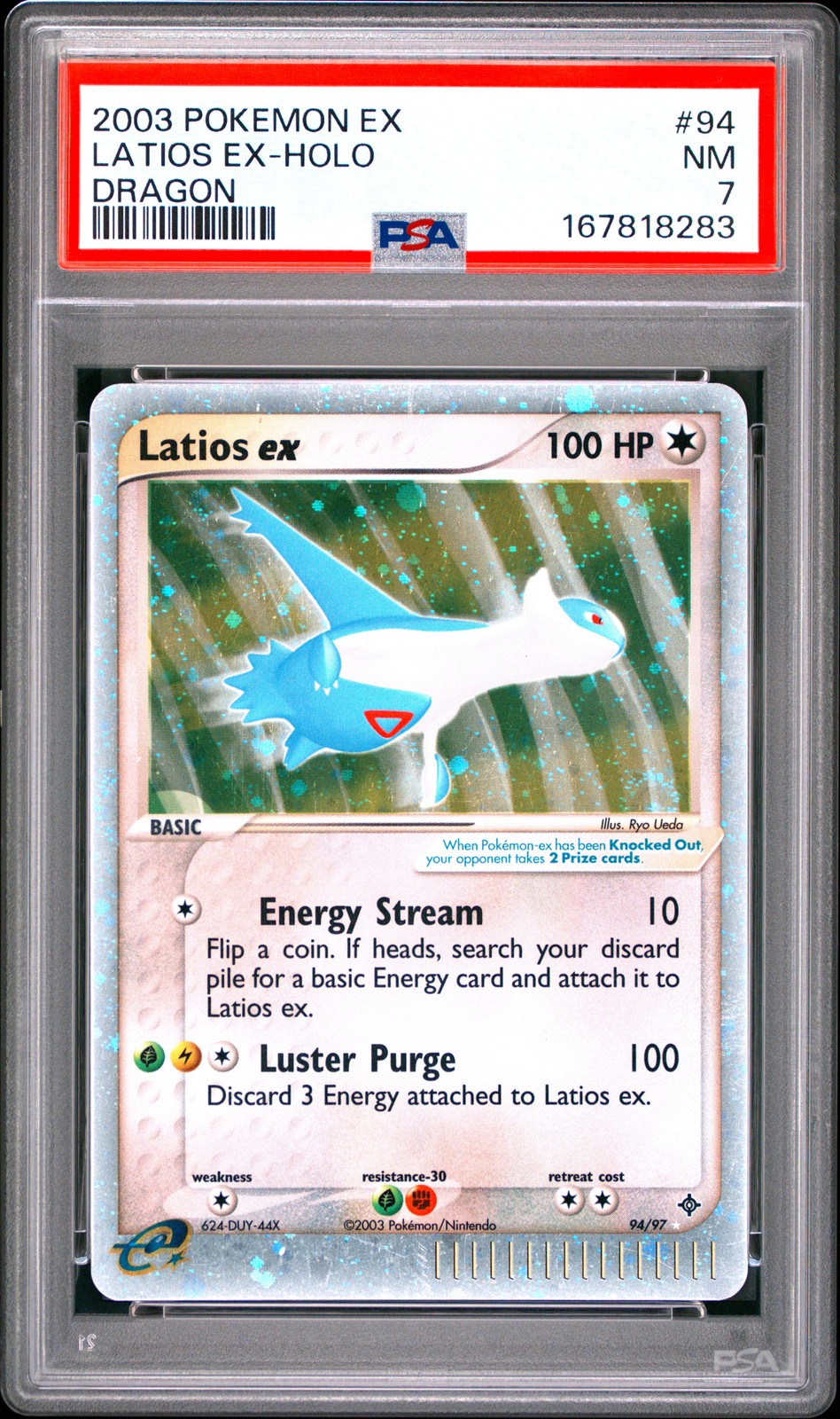 2003 Pokemon EX Dragon Latios EX-Holo 94