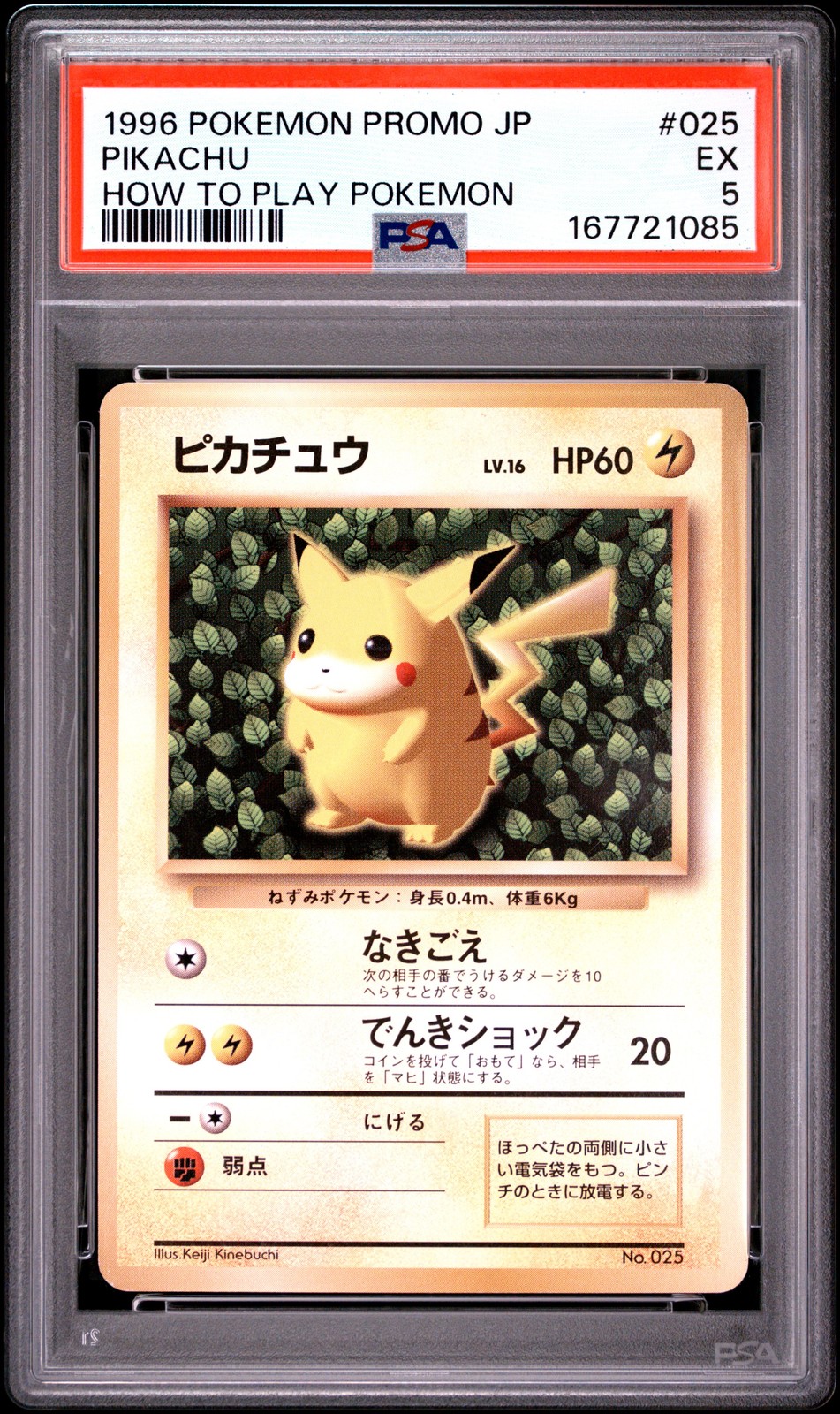 1996 Pokemon Japanese Promo Pikachu Easily Understand How to Play Pokemon Cards 025