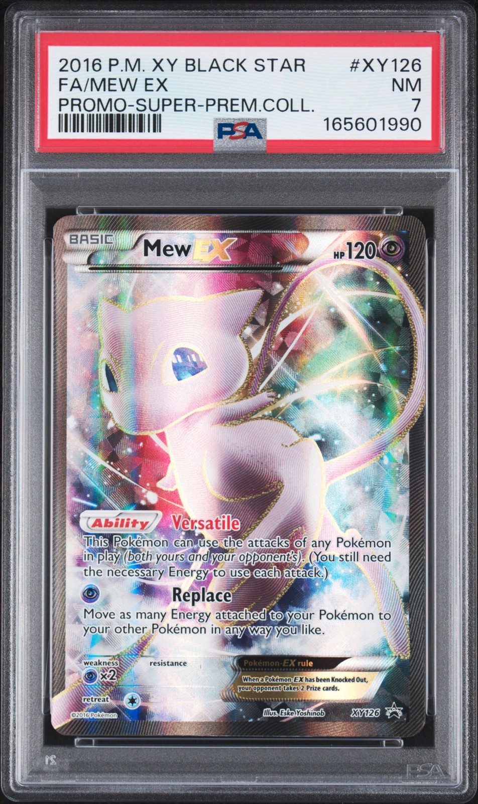 2016 Pokemon XY Black Star Promo Full Art/Mew EX Super-Premium Collection XY126