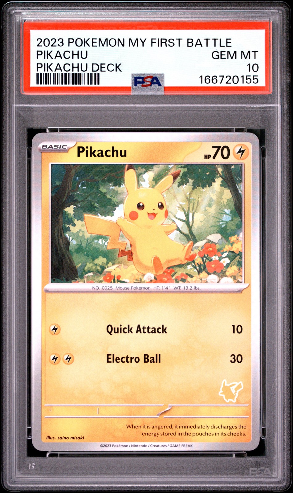 2023 Pokemon My First Battle-Pikachu Deck Pikachu