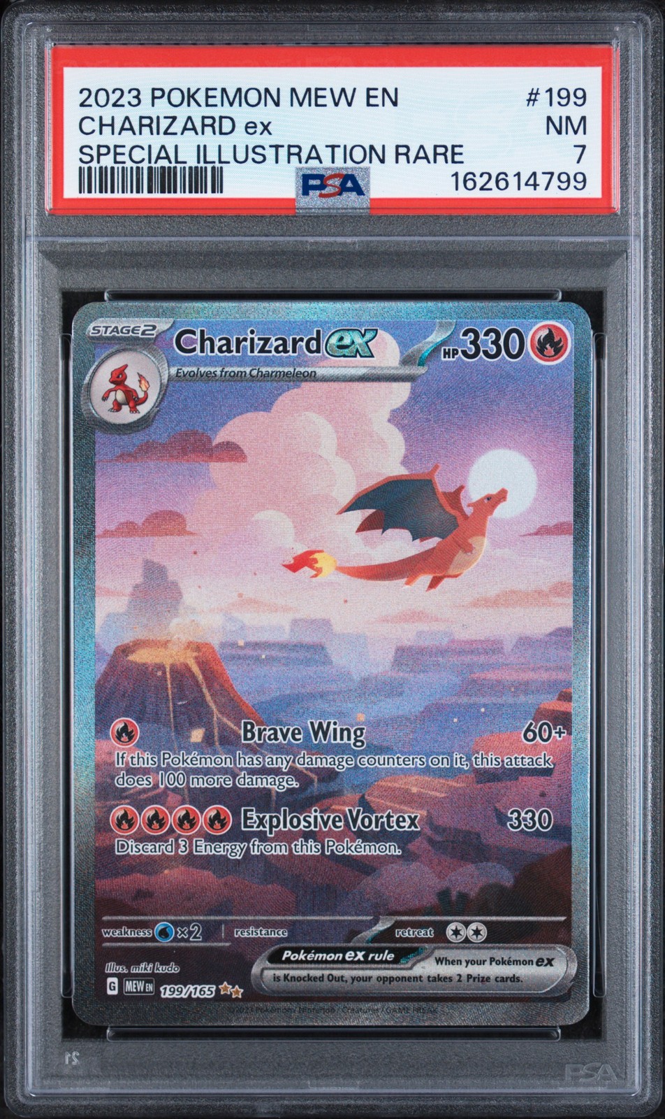 2023 Pokemon Mew EN-151 Charizard EX Special Illustration Rare 199