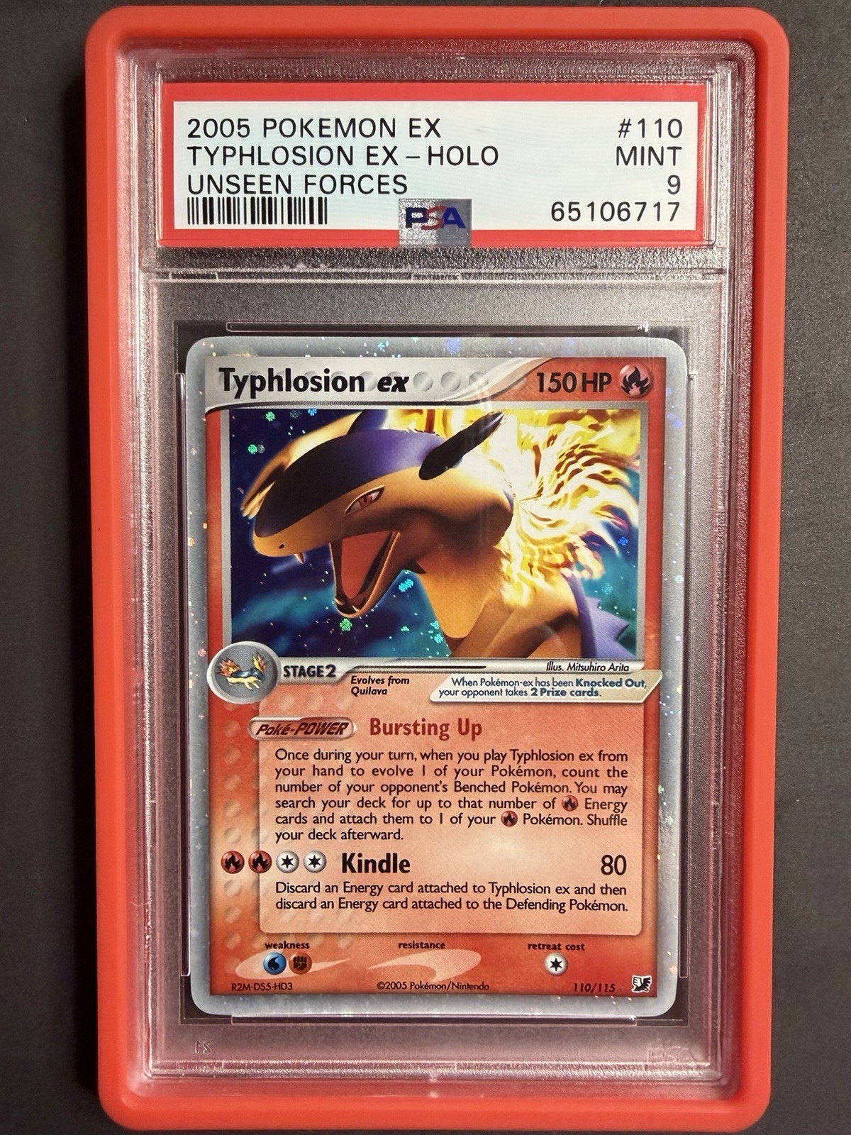 2005 Pokemon EX Unseen Forces Typhlosion EX-Holo 110