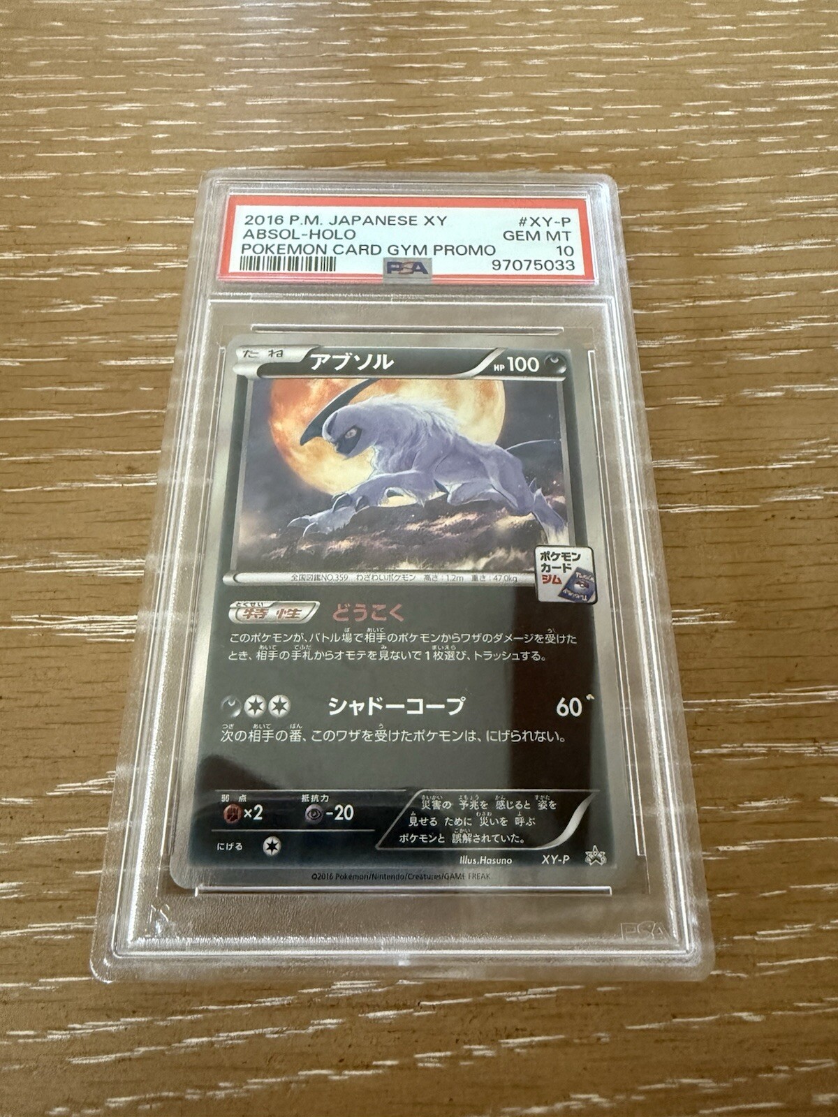 2016 Pokemon Japanese XY Promo Absol-Holo Pokemon Card Gym XY-P