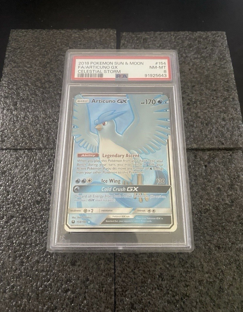 2018 Pokemon Sun & Moon Celestial Storm Full Art/Articuno GX 154