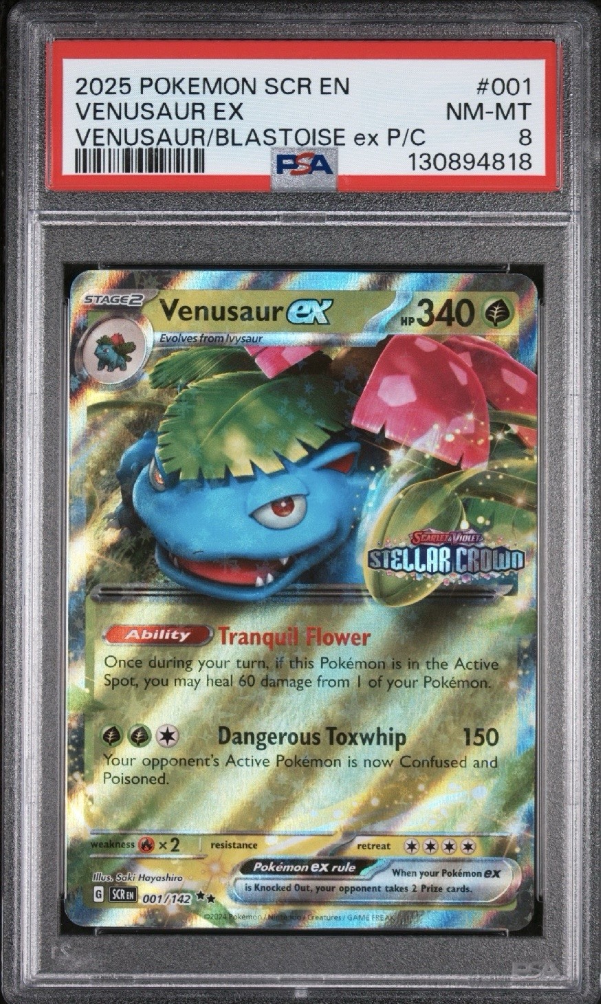 2025 Pokemon Scr EN-Stellar Crown Venusaur EX Venusaur EX & Blastoise EX Premium Collection 001